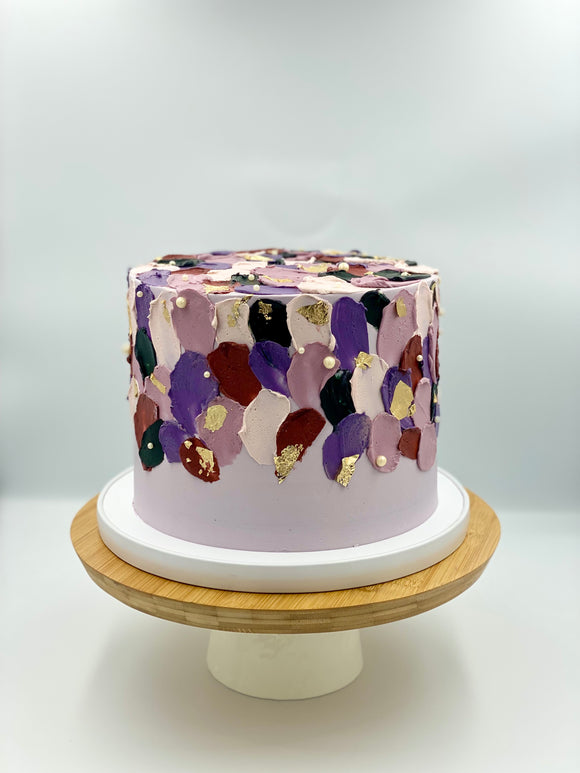 Wild violet angel food cake – Cau de sucre
