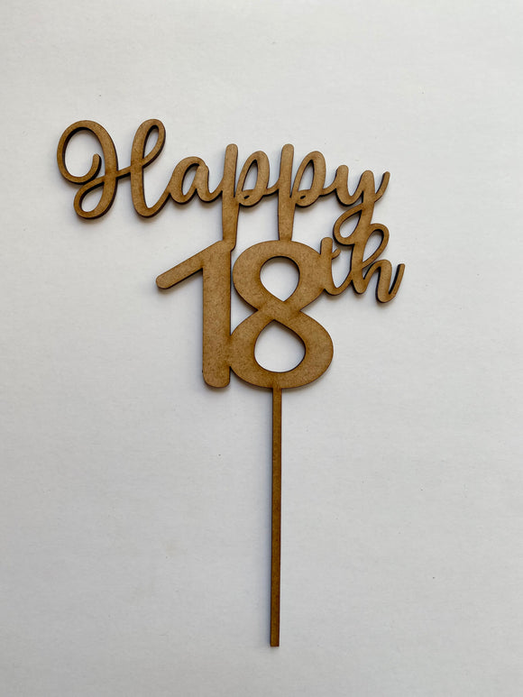 ZYOZI Rose Gold Happy 18th Birthday Cake Topper Anniversary Birthday Party  Decoration Sunplies Edible Cake Topper Price in India - Buy ZYOZI Rose Gold  Happy 18th Birthday Cake Topper Anniversary Birthday Party